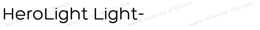HeroLight Light字体转换